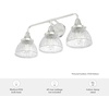 image:imageHunter  Cypress Grove 3light Brushed Nickel Medium Size Vanity Light Dimmable Transitional Style for Bedrooms Kitchens Foyers Bathrooms  19353