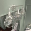 image:imageHunter  Cypress Grove 3light Brushed Nickel Medium Size Vanity Light Dimmable Transitional Style for Bedrooms Kitchens Foyers Bathrooms  19353