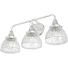 image:imageHunter  Cypress Grove 3light Brushed Nickel Medium Size Vanity Light Dimmable Transitional Style for Bedrooms Kitchens Foyers Bathrooms  19353