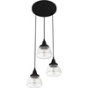 image:imageHunter  Cypress Grove 3light Natural Black Iron Medium Size Cluster Light Dimmable Transitional Style Round Shaped for Bedrooms Kitchens Dining Living Rooms  19174