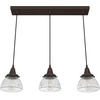 image:imageHunter  Cypress Grove 3light Onyx Bengal Large Cluster Light Dimmable Transitional Style Linear Shaped for Bedrooms Kitchens Dining Living Rooms  19142Onyx Bengal
