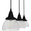 image:imageHunter  Cypress Grove 3light Onyx Bengal Large Cluster Light Dimmable Transitional Style Linear Shaped for Bedrooms Kitchens Dining Living Rooms  19142Natural Iron