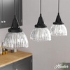 image:imageHunter  Cypress Grove 3light Onyx Bengal Large Cluster Light Dimmable Transitional Style Linear Shaped for Bedrooms Kitchens Dining Living Rooms  19142Natural Iron