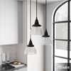 image:imageHunter  Cypress Grove 3light Onyx Bengal Medium Size Cluster Light Dimmable Transitional Style Round Shaped for Bedrooms Kitchens Dining Living Rooms  19183