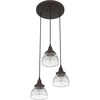 image:imageHunter  Cypress Grove 3light Onyx Bengal Medium Size Cluster Light Dimmable Transitional Style Round Shaped for Bedrooms Kitchens Dining Living Rooms  19183