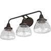 image:imageHunter  Cypress Grove 3light Onyx Bengal Medium Size Vanity Light Dimmable Transitional Style for Bedrooms Kitchens Foyers Bathrooms  19258