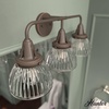 image:imageHunter  Cypress Grove 3light Onyx Bengal Medium Size Vanity Light Dimmable Transitional Style for Bedrooms Kitchens Foyers Bathrooms  19258