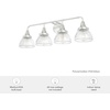image:imageHunter  Cypress Grove 4light Brushed Nickel Medium Size Vanity Light Dimmable Transitional Style for Bedrooms Kitchens Foyers Bathrooms  19354