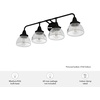 image:imageHunter  Cypress Grove 4light Natural Black Iron Medium Size Vanity Light Dimmable Transitional Style for Bedrooms Kitchens Foyers Bathrooms  19259