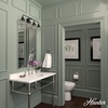 image:imageHunter  Cypress Grove 4light Natural Black Iron Medium Size Vanity Light Dimmable Transitional Style for Bedrooms Kitchens Foyers Bathrooms  19259