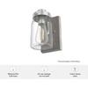image:imageHunter  Devon Park 1light Onyx Bengal Small Sconce Light Dimmable Rustic Style for Bedrooms Kitchens Foyers Bathrooms  48017Brushed Nickel