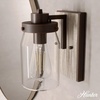 image:imageHunter  Devon Park 1light Onyx Bengal Small Sconce Light Dimmable Rustic Style for Bedrooms Kitchens Foyers Bathrooms  48017Onyx Bengal