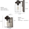 image:imageHunter  Devon Park 1light Onyx Bengal Small Sconce Light Dimmable Rustic Style for Bedrooms Kitchens Foyers Bathrooms  48017Onyx Bengal