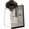image:imageHunter  Devon Park 1light Onyx Bengal Small Sconce Light Dimmable Rustic Style for Bedrooms Kitchens Foyers Bathrooms  48017Onyx Bengal