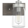 image:imageHunter  Devon Park 2light Brushed Nickel Small Vanity Light Dimmable Rustic Style for Bedrooms Kitchens Foyers Bathrooms  48019