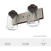 image:imageHunter  Devon Park 2light Onyx Bengal Small Vanity Light Dimmable Rustic Style for Bedrooms Kitchens Foyers Bathrooms  48018