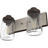image:imageHunter  Devon Park 2light Onyx Bengal Small Vanity Light Dimmable Rustic Style for Bedrooms Kitchens Foyers Bathrooms  48018