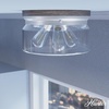 image:imageHunter  Devon Park 3Light Brushed Nickel Medium Size Flush Mount Light Dimmable Rustic Style Round Shaped for Bedrooms Kitchens Dining Living Rooms  19152Brushed Nickel