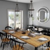 image:imageHunter  Devon Park 3Light Brushed Nickel Medium Size Pendant Light Dimmable Rustic Style Cylinder Shaped for Bedrooms Kitchens Dining Living Rooms  19154Onyx Bengal