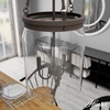 image:imageHunter  Devon Park 3Light Brushed Nickel Medium Size Pendant Light Dimmable Rustic Style Cylinder Shaped for Bedrooms Kitchens Dining Living Rooms  19154Onyx Bengal