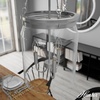 image:imageHunter  Devon Park 3Light Brushed Nickel Medium Size Pendant Light Dimmable Rustic Style Cylinder Shaped for Bedrooms Kitchens Dining Living Rooms  19154Brushed Nickel