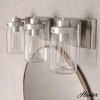 image:imageHunter  Devon Park 3light Brushed Nickel Medium Size Vanity Light Dimmable Rustic Style for Bedrooms Kitchens Foyers Bathrooms  48020