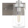 image:imageHunter  Devon Park 3light Brushed Nickel Medium Size Vanity Light Dimmable Rustic Style for Bedrooms Kitchens Foyers Bathrooms  48020