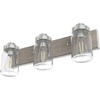 image:imageHunter  Devon Park 3light Brushed Nickel Medium Size Vanity Light Dimmable Rustic Style for Bedrooms Kitchens Foyers Bathrooms  48020