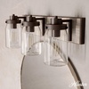 image:imageHunter  Devon Park 3light Onyx Bengal Medium Size Vanity Light Dimmable Rustic Style for Bedrooms Kitchens Foyers Bathrooms  48021