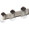 image:imageHunter  Devon Park 3light Onyx Bengal Medium Size Vanity Light Dimmable Rustic Style for Bedrooms Kitchens Foyers Bathrooms  48021
