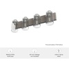 image:imageHunter  Devon Park 4light Brushed Nickel Medium Size Vanity Light Dimmable Rustic Style for Bedrooms Kitchens Foyers Bathrooms  48022