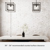 image:imageHunter  Doherty 1Light Onyx Bengal Industrial Style Dimmable Medium Size Pendant Light for Bedrooms Kitchens Dining Living Rooms  19407
