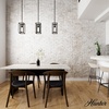image:imageHunter  Doherty 1light Natural Black Iron Mini Pendant Light Dimmable Casual Style Rectangle Shaped for Bedrooms Kitchens Dining Living Rooms  19755