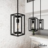 image:imageHunter  Doherty 1light Natural Black Iron Mini Pendant Light Dimmable Casual Style Rectangle Shaped for Bedrooms Kitchens Dining Living Rooms  19755