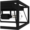image:imageHunter  Doherty 2light Natural Black Iron Medium Size Flush Mount Light Dimmable Industrial Style Square Shaped for Bedrooms Kitchens Foyers Bathrooms  19410Natural Iron