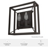 image:imageHunter  Doherty 2light Onyx Bengal Medium Size Sconce Light Dimmable Casual Style Square Shaped for Bedrooms Kitchens Foyers Bathrooms  19403