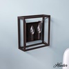 image:imageHunter  Doherty 2light Onyx Bengal Medium Size Sconce Light Dimmable Casual Style Square Shaped for Bedrooms Kitchens Foyers Bathrooms  19403