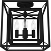 image:imageHunter  Doherty 4light Onyx Bengal Medium Size Pendant Light Dimmable Industrial Style Square Shaped for Bedrooms Kitchens Dining Living Rooms  19413Natural Iron