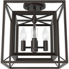 image:imageHunter  Doherty 4light Onyx Bengal Medium Size Pendant Light Dimmable Industrial Style Square Shaped for Bedrooms Kitchens Dining Living Rooms  19413Onyx Bengal
