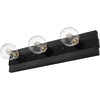 image:imageHunter  Donelson 3light Natural Black Iron Medium Size Vanity Light Dimmable Transitional Style for Bedrooms Kitchens Foyers Bathrooms  19061