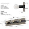 image:imageHunter  Donelson 5Light Brushed Iron Medium Size Vanity Light Dimmable Transitional Style for Bedrooms Kitchens Foyers Bathrooms  19774Brushed Iron
