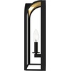 image:imageHunter  Dukestown 1Light Natural Black Iron Formal Style Dimmable Small Sconce Light for Bedrooms Kitchens Foyers Bathrooms  19729