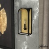 image:imageHunter  Dukestown 1Light Natural Black Iron Formal Style Dimmable Small Sconce Light for Bedrooms Kitchens Foyers Bathrooms  19729