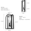 image:imageHunter  Dukestown 1light Natural Black Iron Small Sconce Light Dimmable Formal Style for Bedrooms Kitchens Foyers Bathrooms  19730