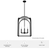 image:imageHunter  Dukestown 4light Natural Black Iron Medium Size Pendant Light Dimmable Formal Style Lantern Shaped for Bedrooms Kitchens Dining Living Rooms  19734