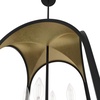image:imageHunter  Dukestown 4light Natural Black Iron Medium Size Pendant Light Dimmable Formal Style Lantern Shaped for Bedrooms Kitchens Dining Living Rooms  19082
