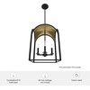 image:imageHunter  Dukestown 4light Natural Black Iron Medium Size Pendant Light Dimmable Formal Style Lantern Shaped for Bedrooms Kitchens Dining Living Rooms  19082