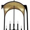 image:imageHunter  Dukestown 8Light Natural Black Iron Formal Style Dimmable Large Pendant Light for Bedrooms Kitchens Dining Living Rooms  19735