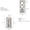 image:imageHunter  Gablecrest 1Light Distressed White Small Sconce Light Dimmable Transitional Style for Bedrooms Kitchens Foyers Bathrooms  19376