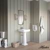 image:imageHunter  Gablecrest 1Light Distressed White Small Sconce Light Dimmable Transitional Style for Bedrooms Kitchens Foyers Bathrooms  19376